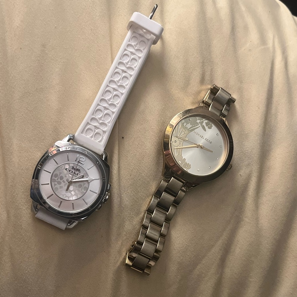 Coach watch & Michael Kors watch, both authentic
